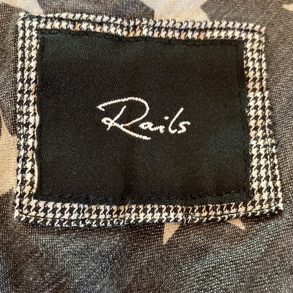 Rails women’s chambray stars gray wash & white button up M Lyocell collar shirt - Picture 11 of 13